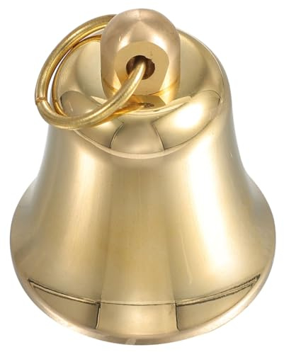 ERINGOGO Vintage Messing Glocke zum Basteln DIY Windspiel Glocke für Weihnachtsbaum Kleine Dekoglocke zum Aufhängen Retro Glockenanhänger für Hausdekoration und Festliche Stimmung