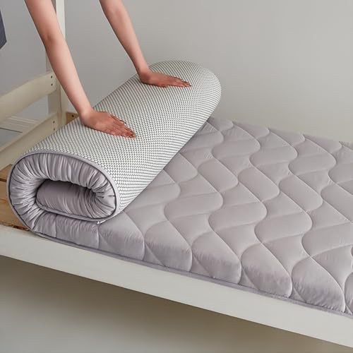 Materasso da pavimento, futon, materasso da campeggio arrotolabile, materasso pieghevole per dormitorio, tappetino per tatami, spessore 4 cm, 120 x 200 cm