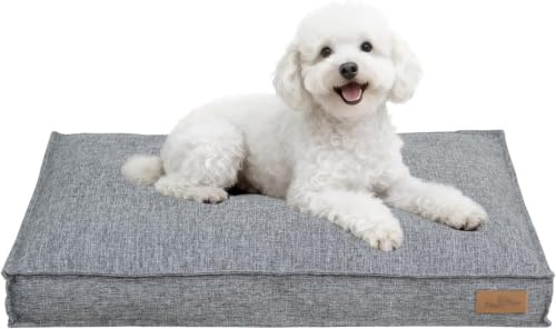 BingoPaw Cama Perro Verano 75x50x10cm Desenfundable Impermeable Gris