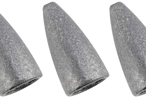 Dr.Fish 50 Pack Bullet Fishing Sinkers Worm Weights Lead Fishing Weights Bass Fishing Sinker Freshwater Texas Carolina Rig Punch Shot 1/8oz