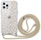 ZhuoFan Handykette Handyhülle für iPhone 13 Pro Max Hülle mit Band, Transparent mit Umhängeband Silikon + Schwer PC Schutzhülle Motiv mit Kordel zum Umhängen 63in Halsband Necklace Lanyard Case