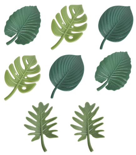 8 Piezas Imanes de Nevera Plantas Monstera, Hojas Tropicales, Lindos Imanes para Refrigerador, Pizarra, Tablón de Anuncios, Cocina, Decoración de Oficina