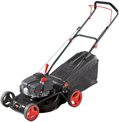 Valex TS4636 Tagliaerba a Scoppio, 150cc/3,5HP, Taglio Ø46cm, 7 Altezze di Taglio, Cesto 55L