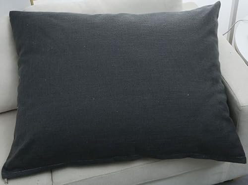 Kissenbezug 60x80，60x70，Kissenbezüge 50x70 Rechteckig Couch Kissenhülle 40x60 Linen Dekorative Kopfkissenbezug 40x70 Für Sofa Kissen Mit Reißverschluss Dekokissenbezüge (Color : Black Gray, Size : 6