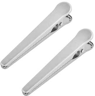 Fox Run Bag Clips, Set of 2 Stainless Steel Kitchen Bag Clips, 4.5