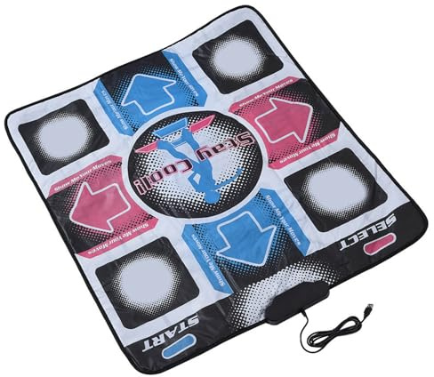 KIMISS NonSlip Dance Pad, and Wear-Resistant PC Dance Mat with High Sensitivity, USB Connection and Wide Compatibility, PVC Material Dancing Step Dancer Blanket for