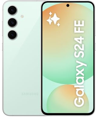 Samsung Galaxy S24 FE AI Smartphone ohne Vertrag, AI Handy mit Android, 8 GB RAM, 256 GB Speicher, 50-MP-Kamera, Lange Akkulaufzeit, Mint, 36 Monate Herstellergarantie [Exklusiv bei Amazon]