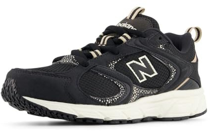 New Balance Herren 408 V1, Black Cement/Bisque/Flat Taupe, 41.5 EU