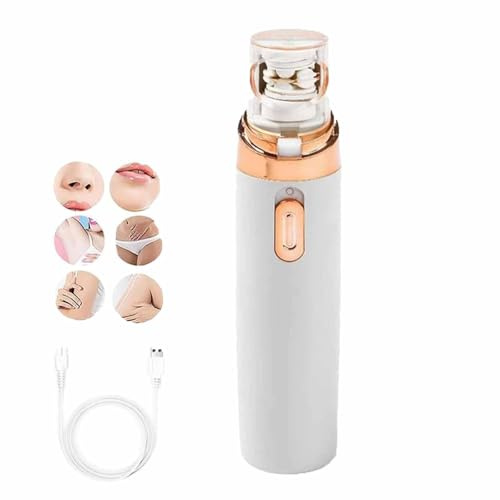 Epibella Epilierer für Damen, wiederaufladbar, Epilierer, Gesichtshaarentfernung, für Hände, Beine, Achselhöhlen, Weiß