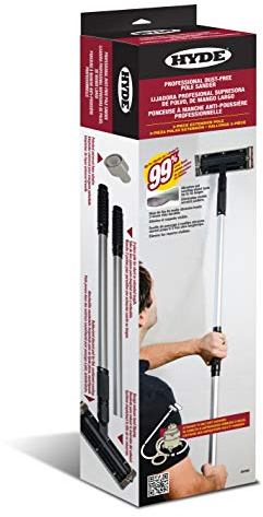 HYDE 09180 Dust-Free Vacuum Sander, Professional Pole Sander