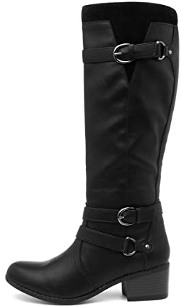 Lilley Mindy Womens Black Riding Boot - Size 7 UK - Black