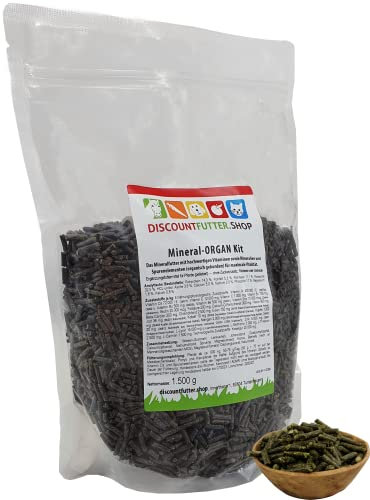 Mineral-Organ Kit 1,5 kg pelletiert für Pferde I reichhaltig an Vitamin D, Vitamin E & Biotin, | alle Spurenelemente organisch | Basis Mineralfutter