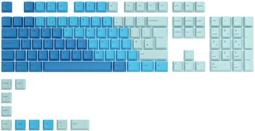 GLORIOUS Gaming 115x GPBT Keycaps - Cherry Profile, Super Durable PBT Plastic, Eye Catching Aesthetics, Superior Sound, Original Typeface, English UK Layout - Ocean
