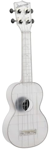 Kala Ukulele Frosted Glass 4 String Soprano Ukulele from the Waterman Sea Glass Collection, Classroom Instruments