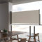 Higsose Ausziehbare Seitenmarkise 100x300 cm Creme Sichtschutz Balkon Sichtschutz Garten Sichtschutz Terrasse Markise Balkon Windschutz Terrasse Stilvolle Seitenmarkise