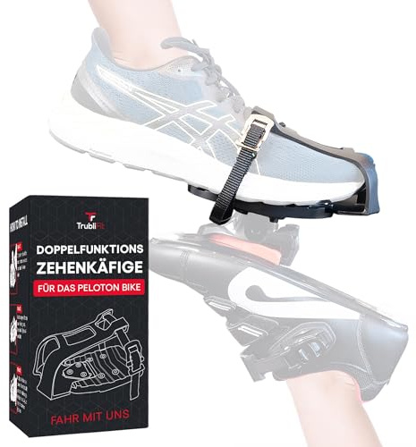 Peloton in Sneakers - Dual Function Toe Cages for Peloton Bike & Bike+ - Converts Pedals - Pedals for Regular Shoes or Peloton Shoes - Fits All Peloton Bikes