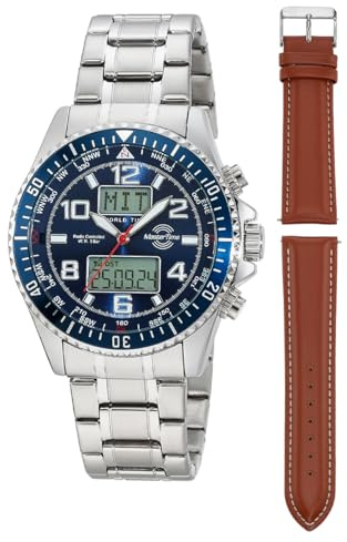 Master Time Funk Quarz Herren Uhr Analog-Digital mit Edelstahl Armband MTGA-10922-32M