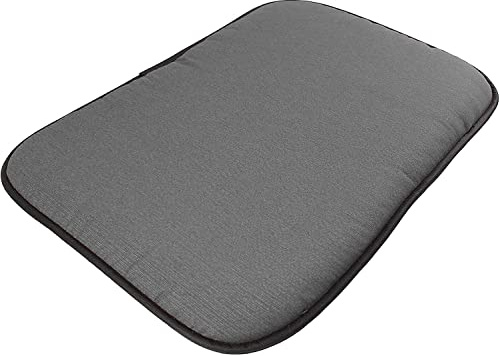 Acomoda Textil - Cama para Perros de Tela, Cama Perros Antideslizante y Lavable. Colchoneta Mascotas para Hogar y Transportin. (60x50 cm, Gris)