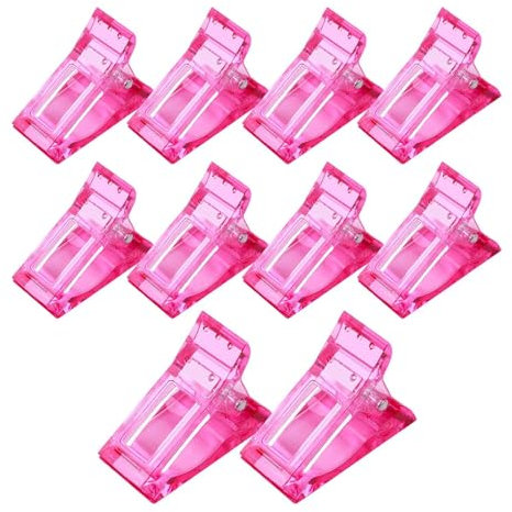 Misaakoeq Morsetti per unghie per unghie in gel, clip per unghie per tenere unghie abbassate | Stampo per estensione per unghie Forme per unghie riutilizzabili in gel per unghie | Pratico strumento