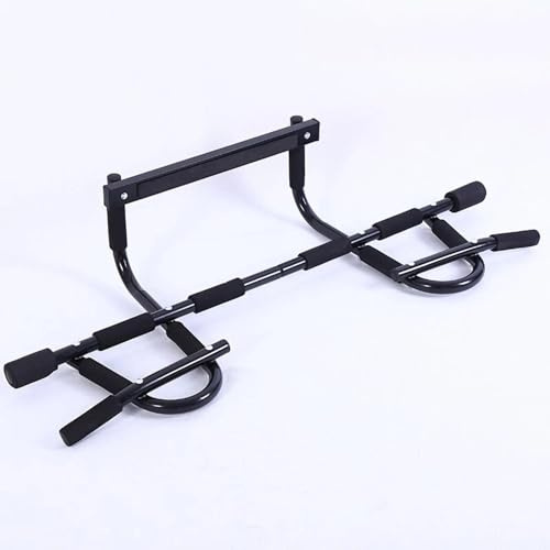 Doorway Pull Up Bar – Heavy Duty & Multifunctional Home Gym Bar for Upper Body Strength Training (Black)
