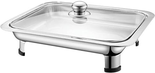 Stainless Steel Chafing Dish Buffet Stove, Full Size Buffet/Food Container Warmer Tray for Wedding Parties Banquet Catering Events,B (B)