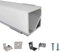 Rabando 5er Pack LED Alu Profile Eckprofil E90 für 12mm LED-Streifen mit einklickbarer Abdeckung Opal - 5 m