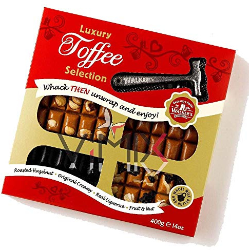 WALKER'S NONSUCH LUXURY TOFFEE SELECTION HAMMER PACK 400g TOFFEE LOVERS