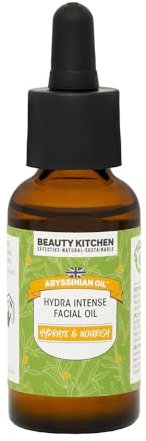 Beauty Kitchen - Hydrating Abyssinian Oil Intense Moisture Facial Oil 30ml - Anti Aging Oil for Glass Skin - Supports Skin Barrier - Vegan/Cruelty Free
