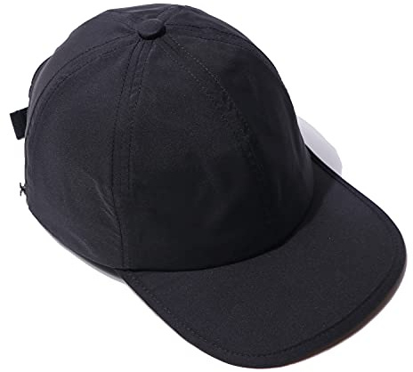Clape Flat Brim vattentät keps män snabbtorkande basebollkeps utomhus löpning keps baseball keps med liten ficka snapback passform keps sport sköldpadda, GD49-svart,