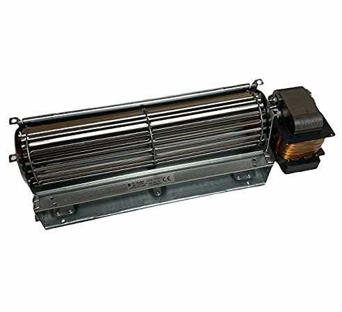 ERICAMBI, Ventilatore Tangenziale per Stufe a Pellet TGA 60/1-240/30 EMMEVI - FERGAS 113231, Ø Ventola 60mm, Dimensione Bocchetta 244x40mm, Lunghezza Totale 320mm