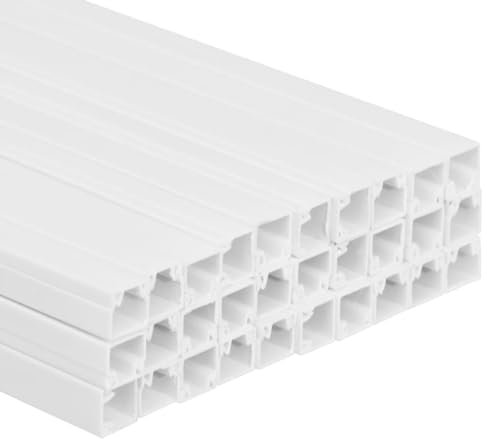 Willood Installationsrohre Installationsrohr Schraubbar, Elektrorohr für dünnere Kabel, Kabelrohr Leerrohr Stangenrohr, 25x16 mm 30 m PVC