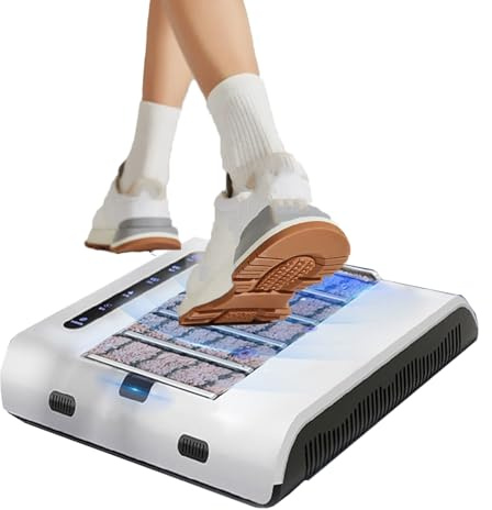 CRBUDY Machine de Nettoyage Automatique de Semelles, cireuse à Chaussures à Induction Rechargeable, polisseuse de Nettoyage, pour Hall d'entrée d'hôtel, Centre de Vente