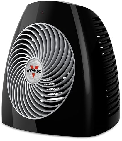 Vornado MVH (2025) Space Heater, 3 Heat Settings, Adjustable Thermostat, Tip-Over Protection, Auto Safety Shut-Off System, Indoor Use, Whole Room Heating, Black