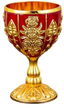 Flaroey B Vaso de Licor Doméstico de Alta Gama de 30 Ml, un de Adornos Vintage de Copa de Cóctel Anticaída con Personalidad de Alto Valor