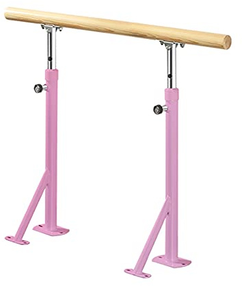 Barre de Ballet réglable pour Enfants et Adultes, Barre de Danse antidérapante pour étirements et équilibre, équipement d'exercice Portable Rose de 1 m