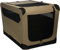 Amazon Basics Hundekäfig, weich, faltbar, 91 x 61 x 61 cm, Hellbraun
