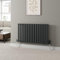 DuraTherm® 600 x 1020mm Anthracite Horizontal Designer Radiator Single Column Oval Tube Modern Central Heating Panel Bathroom Radiators