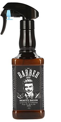 Qinlorgo Vaporisateur de coiffure, arrosoir de coiffure outil de cheveux de pulvérisateur d'eau de coiffeur pour l'usage domestique et l'usage de salon de coiffure(marron)