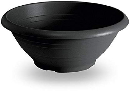Decpero Pflanzschale rund aus Kunststoff/Ø 60cm / grau - anthrazit