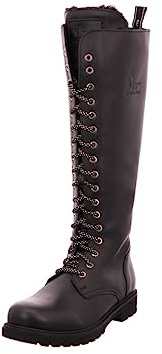Panama Jack Botas Furia Combat para mujer, Negro, 39 EU