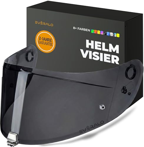 Everalo kompatibel mit Visier HJC RPHA 70 - RPHA 11 - HJ26 - HJ-26ST (Dark Schwarz)
