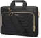 MOSISO Laptoptasche, 15-15,6 Zoll Computer Tasche Kompatibel mit MacBook Pro 16, HP, Dell, Lenovo, Asus, Notebook, Messenger Bag mit Front Umgekehrtes Trapez Quilted Pocket & Gürtel, Schwarz