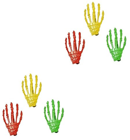 minkissy 6pièces Clips Cheveux Squelette Alliage Accessoires Horrifiques Pour Halloween Cosplay Et Fêtes à Thème