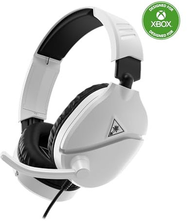 Turtle Beach Recon 70 White Xbox Wired Gaming Headset. Officially Licensed for Xbox Series X or S and Xbox One