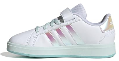adidas Grand Court 2.0 Shoes Kids, Zapatillas Unisex niños, FTWR White Iridescent Halo Mint, 29 EU