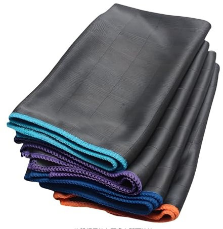 TopClean- Chiffon en Fibre de Carbone - 2/3/4 Serviette Nettoyage sans Trace 40 * 50cm pour Verre, Vitre, Lunettes, Vaisselle, Cuisine, Ménage