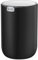 EKO Fandy Mini poubelle de table ronde de 1,5 l avec couvercle basculant, pour bureau, maison, salle de bain, chambre à coucher, voiture (noir)
