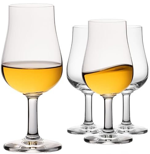 IMPERIAL Nosing Glas 4er Set – Tastingglas für Whisky & Brandy – 120ml Crystalline Glas Whiskeyglas Spülmaschinenfest