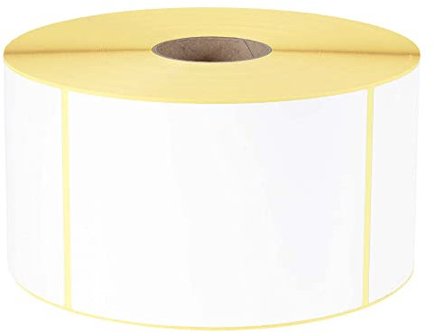 Versandetiketten DHL, DPD, Fedex, GLS, Hermes, UPS - 148 x 210 mm - 2.115 Thermo-Eco Papier Etiketten auf 1 Großrolle mit 76 mm Kern, Thermodirekt Etiketten selbstklebend, Trägerperfo.