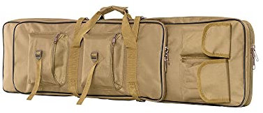 TentHome Angeltaschen Allround Rutentasche Rutenfutteral Angelrutentasche 2 Fächer Angelkoffer angelset Werkzeuge angelausrüstung angelgerät Tasche futteral Ruchsack Khaki, 120cm